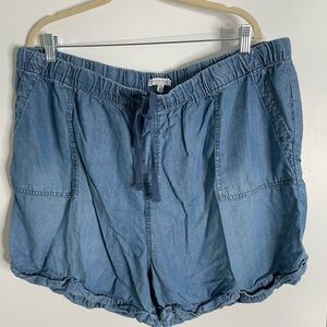 Workshop Republic Clothing Light Blue Women's Cargo Shorts